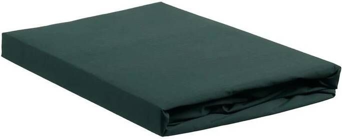 Ambiante Katoen Hoeslaken 140x220 Donker Groen