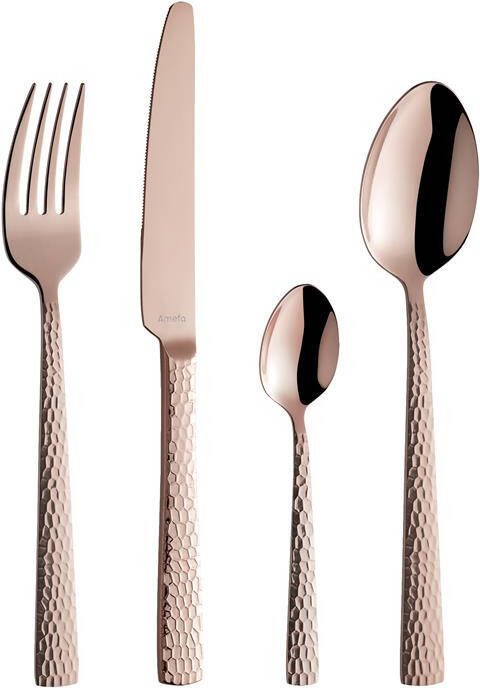 Amefa Felicity Bestekset 24delige bestek set 6 persoons Rose Champagne gekleurd bestek