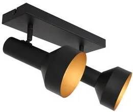 Anne Lighting Opbouwspot Bundle 2-lichts zwart goud