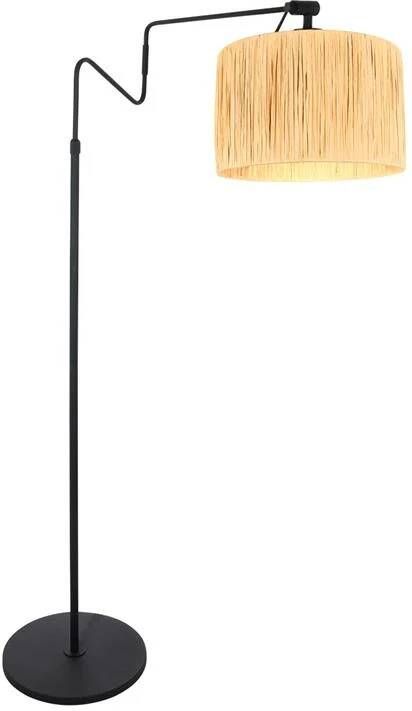 Anne Lighting vloerlamp Linstrom zwart gras metaal schemerlamp E27 3730ZW