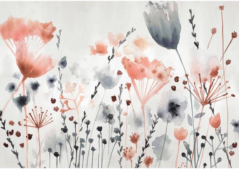 Art For the Home | Watercoloured Meadow Fotobehang 280x372 cm
