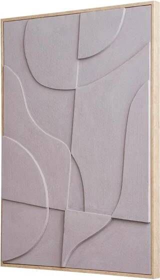 Artichok Femme reliëf wanddecoratie No.1 grijs 70 x 50 cm
