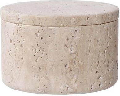 Artichok Joah Travertijn Voorraadpot Ø 10 cm Beige