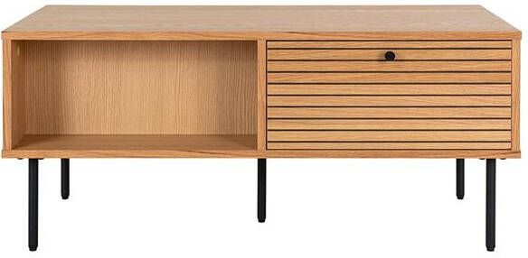Artichok Ruben Houten Salontafel met 2 Lades 100 x 50 cm Naturel