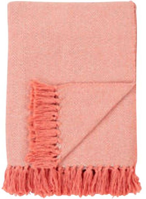 Artichok Sander plaid roze 160 x 130 cm