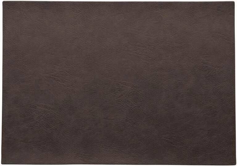ASA Selection Placemat Vegan Leather Black Coffee 46 x 33 cm