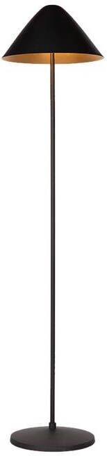 Atmooz by Charrell Atmooz Elan Vloerlamp Zwart & Goud Paddestoelvormig 35x35x150cm