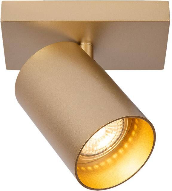 Atmooz by Charrell Atmooz Nuo 1 Spot Goud Ø 7 cm Metaal 50W Luxe Opbouwspot