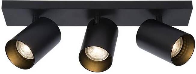 Atmooz by Charrell Atmooz Plafondlamp Nuo 3 Zwart Metaal Opbouw Plafondspot