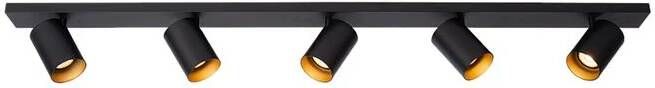 Atmooz by Charrell Atmooz Plafondlamp Nuo 5 Zwart Goud Metaal Opbouw Plafondspot