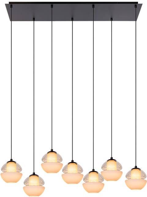 Atmooz by Charrell Atmooz Reese 7 Hanglamp Opaalglas 95x32x115c LED Dimbaar