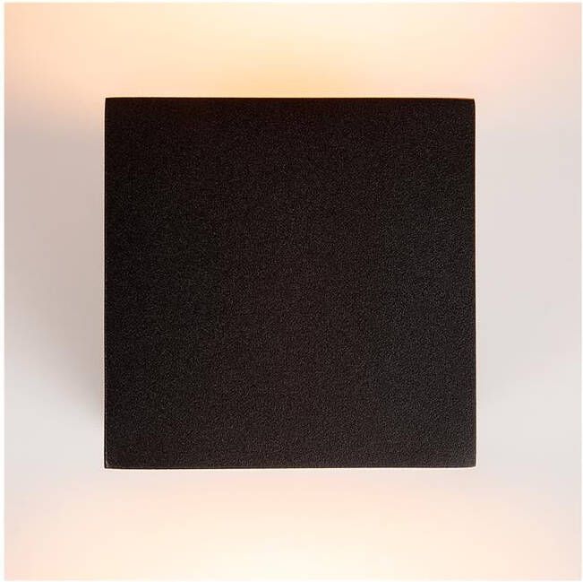 Atmooz by Charrell Wandlamp Elliott Buitenlamp Zwart 14cm Hoog Dubbelzijdig Licht
