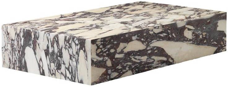 Audo Copenhagen Plinth Grand salontafel 137x76 Calacatta Viola marmer