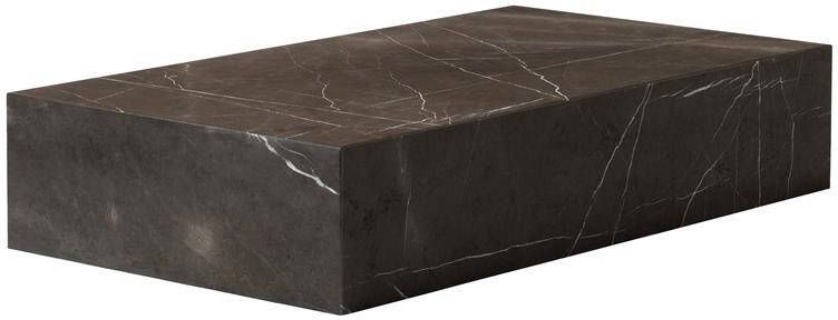 Audo Copenhagen Plinth Grand salontafel 137x76 Kendzo marmer grijs
