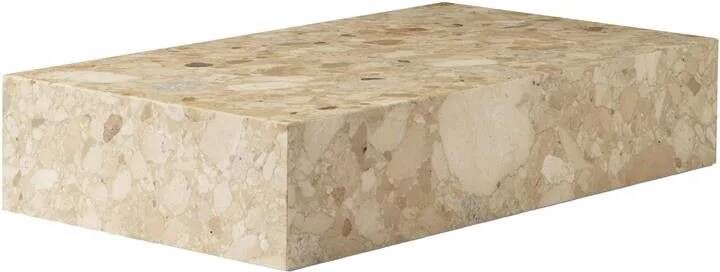 Audo Copenhagen Plinth Grand salontafel 137x76 Kunis Breccia marmer