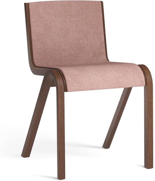 Audo Copenhagen Ready eetkamerstoel rood eiken gestoffeerd Canvas 2