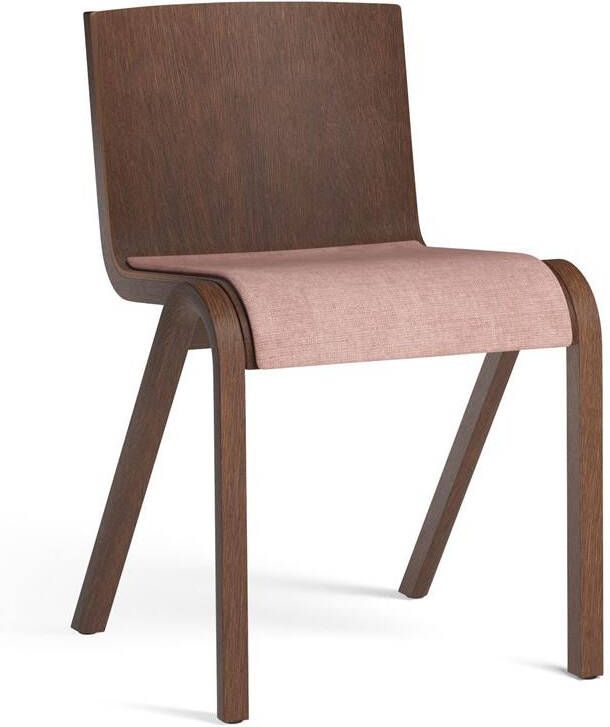 Audo Copenhagen Ready eetkamerstoel rood eiken zitting Canvas 2 356