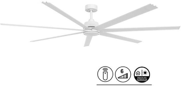 Beacon Lucci Air Plafondventilator Atlanta II Wit XL Ø 183cm 12W Led Incl
