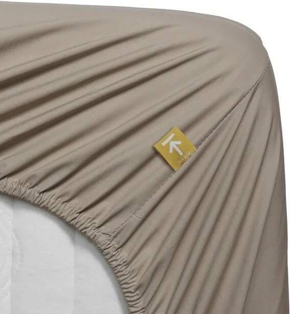 Beddinghouse Percale katoen Hoeslaken 90x220 Zand