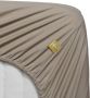 Beddinghouse hoeslaken Percale katoen Eenpersoons 80 90x210 220 cm Sand - Thumbnail 2