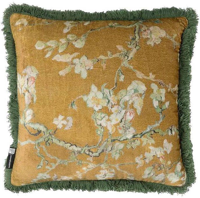 Beddinghouse x Van Gogh Museum Blossom Fraying Sierkussen 50 x 50 cm Oker