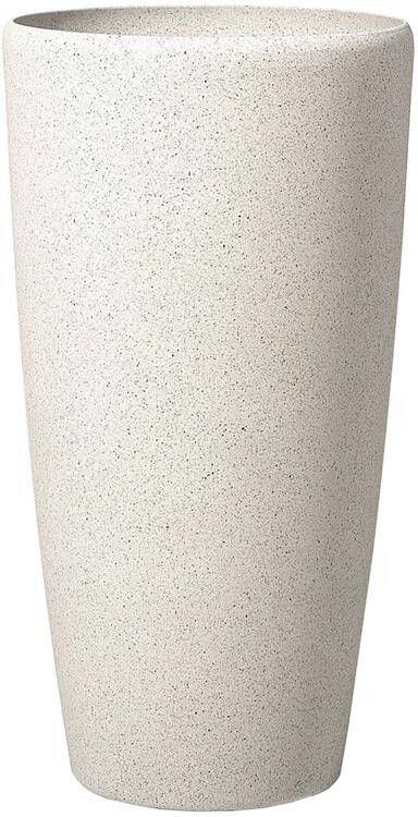 Beliani ABDERA Plantenbak Beige 39 cm Stenenmix