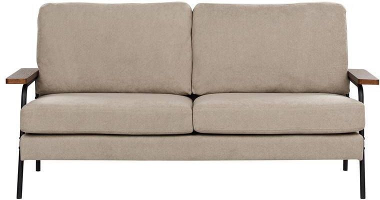 Beliani AKRANES Driezitsbank-Beige-Polyester