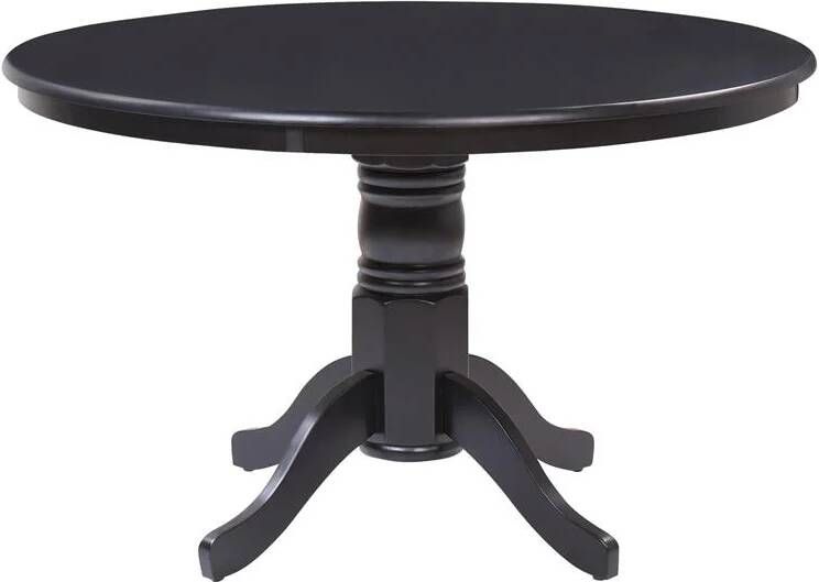 Beliani AKRON Ronde eettafel Zwart 120 cm MDF