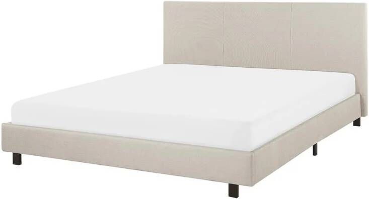Beliani ALBI Tweepersoonsbed Zwart 160 x 200 cm Polyester