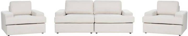 Beliani ALLA Bankenset 5-zits Lichtbeige Polyester
