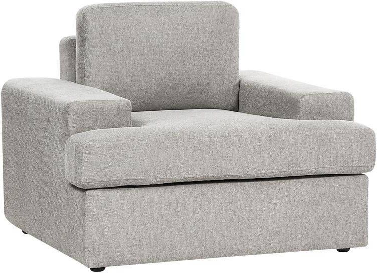 Beliani ALLA Fauteuil Lichtgrijs Polyester