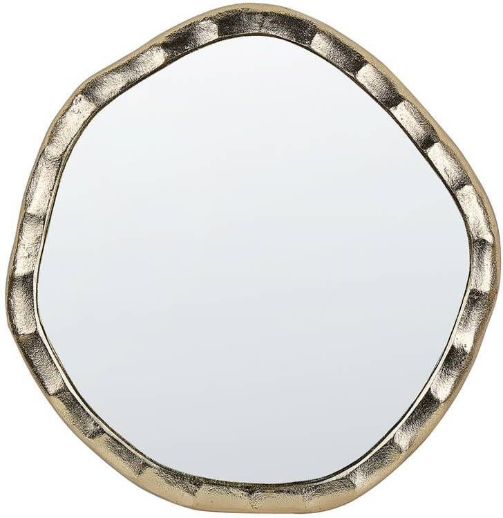 Beliani ANGKE Decoratieve Spiegel-Goud-Aluminium
