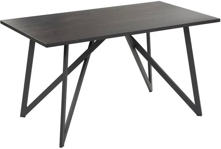 Beliani ANNIKA Eettafel Zwart MDF