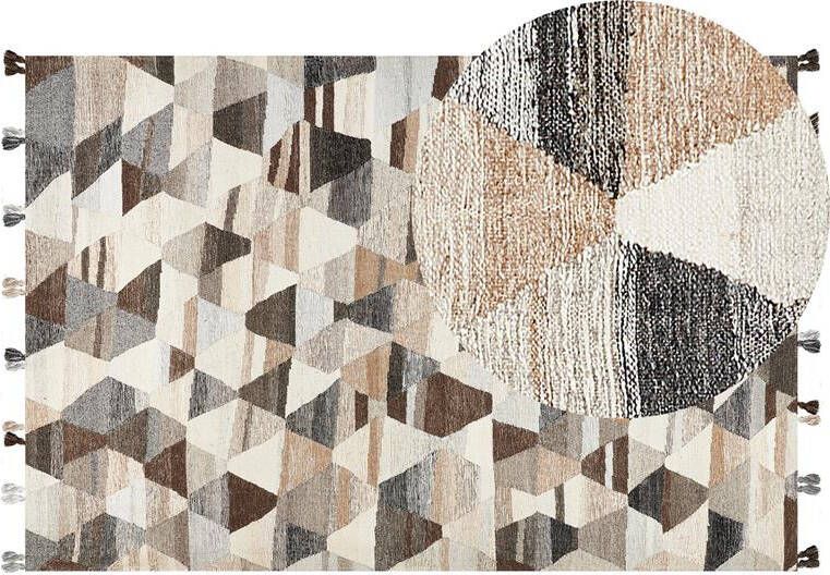 Beliani -ARGAVAND-Kelim vloerkleed-Multicolor-200 x 300 cm-Wol