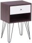 Beliani ARVIN Bedside Table Donkere houtkleur MDF - Thumbnail 2