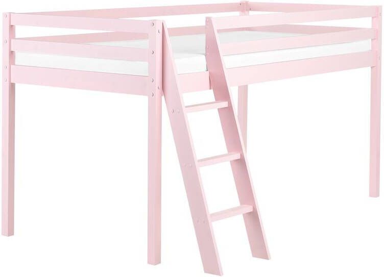 Beliani ASCOUX Kinderbed Roze 90 x 200 cm Dennenhout