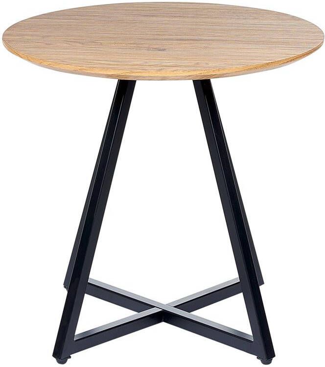Beliani ATOKA Bijzettafel Lichte houtkleur MDF