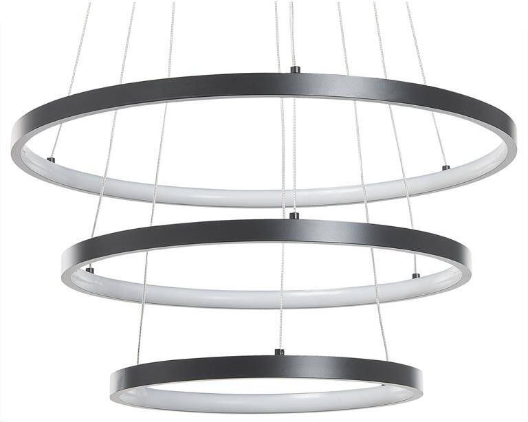 Beliani ATREK Hanglamp Zwart Aluminium