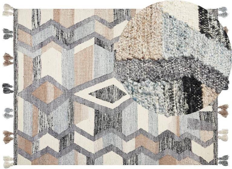 Beliani -AYGEZARD-Kelim vloerkleed-Multicolor-160 x 230 cm-Wol