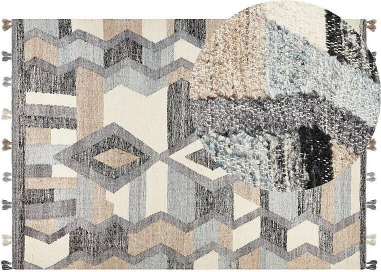 Beliani -AYGEZARD-Kelim vloerkleed-Multicolor-200 x 300 cm-Wol