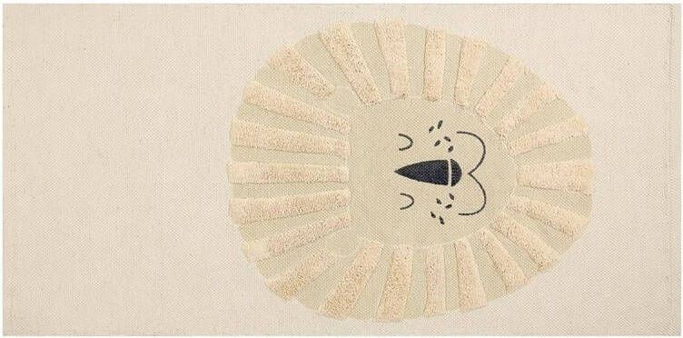 Beliani BALARI Kindervloerkleed-Beige-Katoen