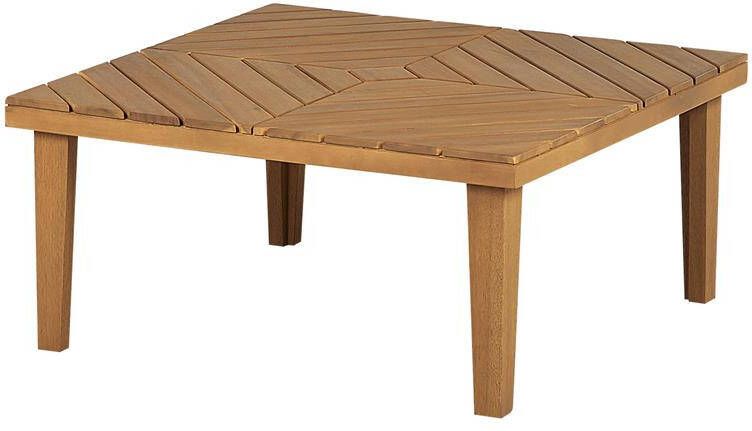 Beliani BARATTI Tuintafel Lichte houtkleur 70 x 70 cm Acaciahout