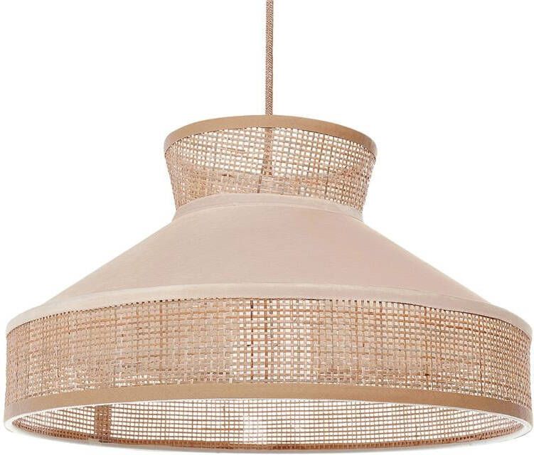 Beliani BATALI Hanglamp Beige|Naturel Rotan