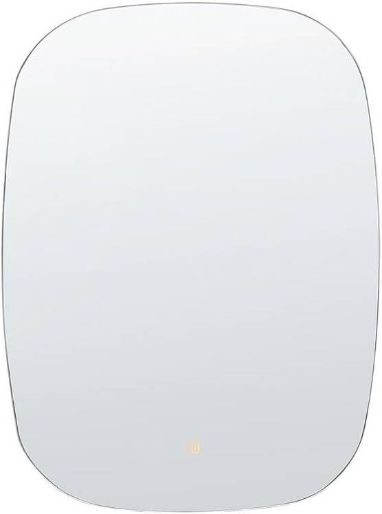 Beliani BERGERAC Wandspiegel Zilver Glas