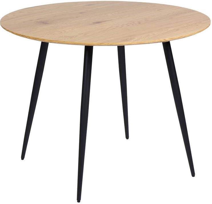 Beliani BJORKA Ronde eettafel Lichthout 100 cm MDF