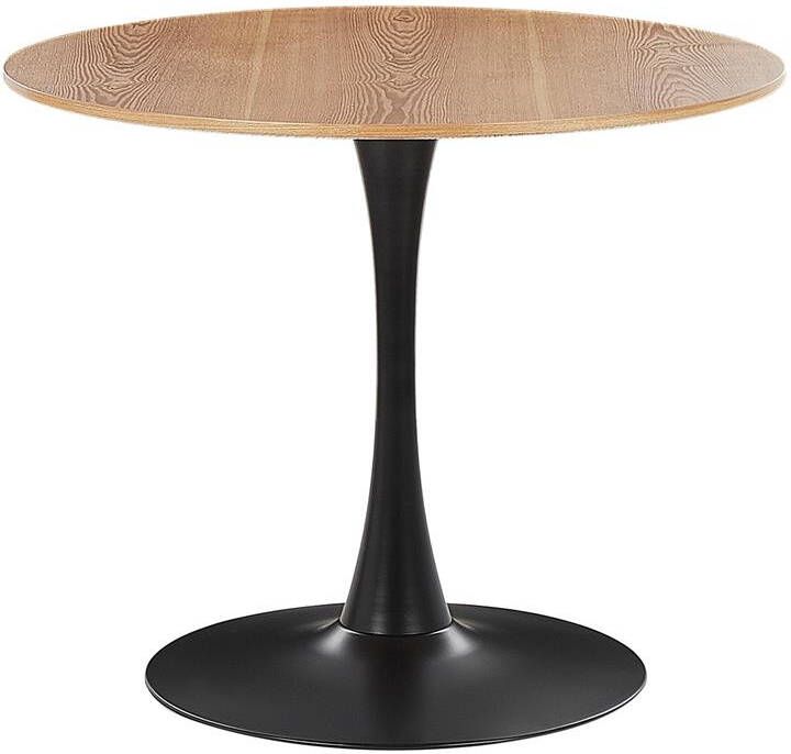 Beliani BOCA Ronde eettafel Lichte houtkleur 90 cm MDF
