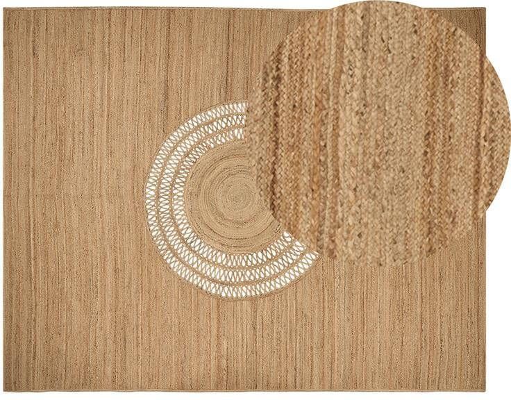 Beliani BOGAZOREN Vloerkleed Beige 300 x 400 cm Jute
