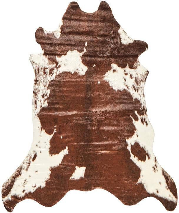 Beliani BOGONG Schapenvacht-Bruin-Polyester Acryl