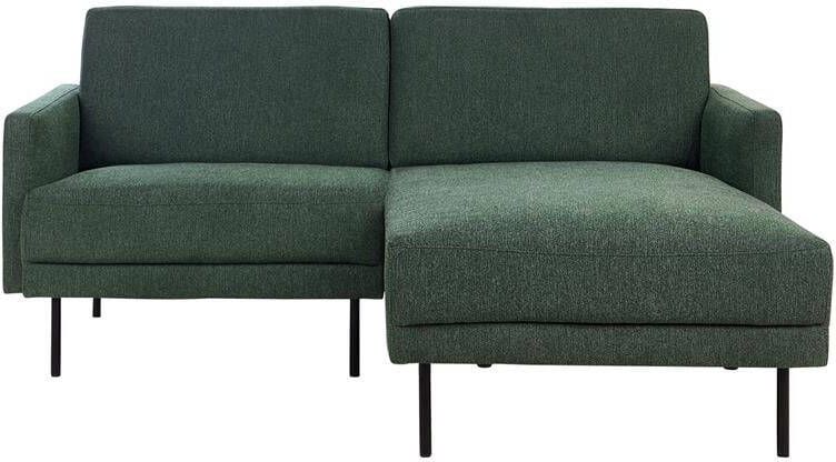 Beliani BREDA Hoekbank Groen Linkszijdig Polyester