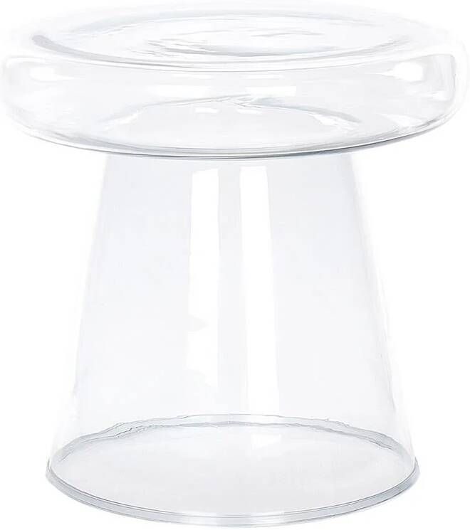 Beliani CALDERA Bijzettafel Transparant Glas